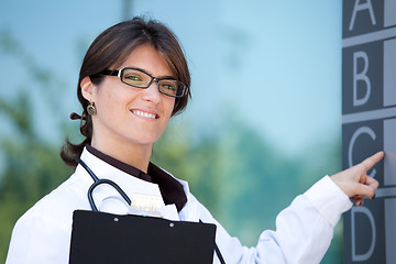 Image showing Friendly female doctor