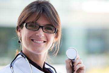 Image showing Friendly female doctor