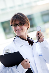 Image showing Friendly female doctor