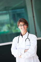 Image showing Friendly female doctor