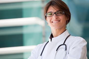 Image showing Friendly female doctor