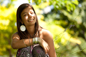 Image showing teenage girl at the park