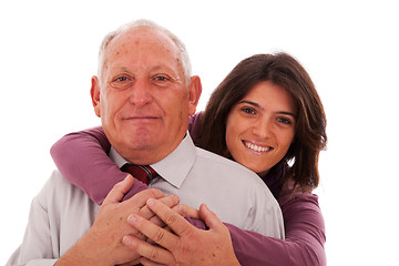 Image showing happy father and daughter