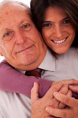 Image showing happy father and daughter