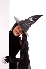 Image showing Halloween witch commercial message