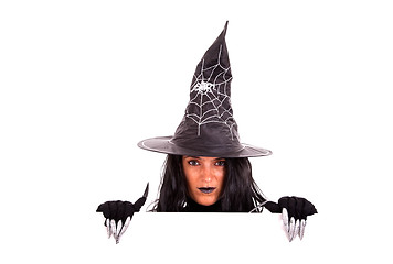 Image showing Halloween witch commercial message