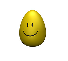 Image showing smiling easter egg