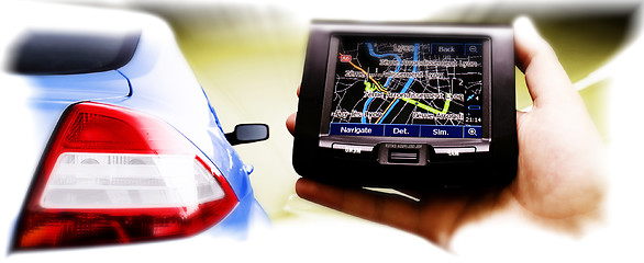 Image showing Gps in a man hand.