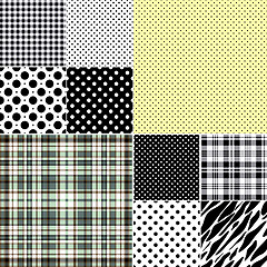 Image showing Big set seamless patterns 