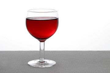 Image showing glass of red wine