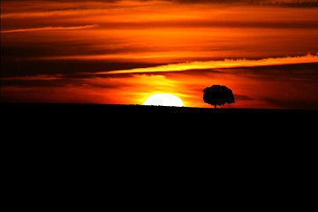 Image showing beautiful Alentejo Sunset