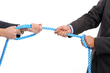 Image showing business battle rope