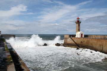 Image showing Lighthouse, Foz do Douro, Portugal