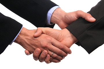 Image showing business shake hand