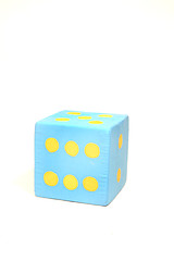 Image showing blue die