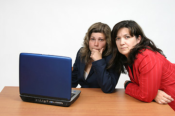 Image showing woman businessteam with laptop