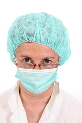 Image showing An attractive, mature doctor, medical profession photo