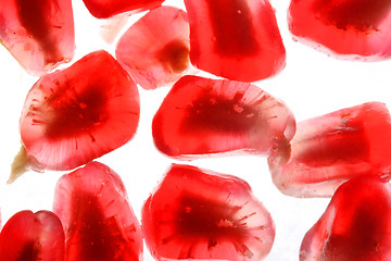 Image showing beautiful and tasty pomegranate grains