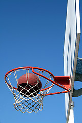 Image showing basketball table, colective sport