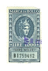 Image showing italian stamp