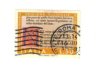 Image showing italian stamp
