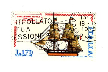 Image showing italian stamp