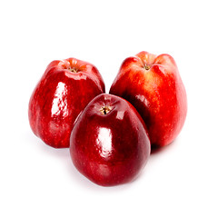 Image showing three red apples