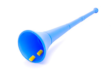 Image showing Vuvuzela horn with earplugs
