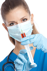 Image showing doctor with syringe