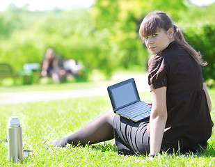 Image showing office on open air