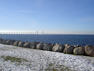 Image showing öresunds  bridge in malmö in sweden