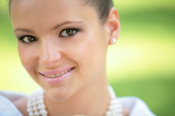 Image showing smiling girl, close-up