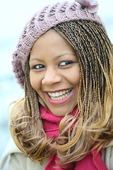 Image showing girl in purple beret