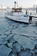 Image showing Wintertime in Kiel harbour