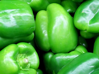 Image showing Green peppers