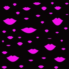 Image showing Pink lips background