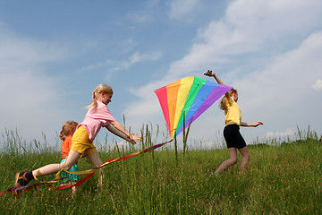 Image showing Flying kite