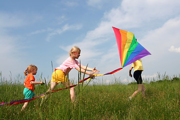 Image showing Flying kite