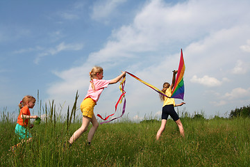 Image showing Flying kite