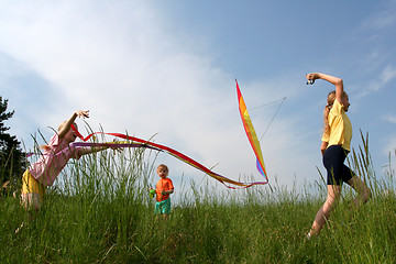 Image showing Flying kite