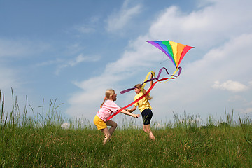 Image showing Flying kite