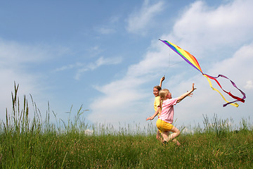 Image showing Flying kite