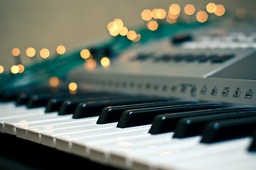 Image showing Piano and sparks