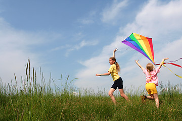 Image showing Flying kite