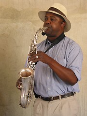 Image showing Saxophone player