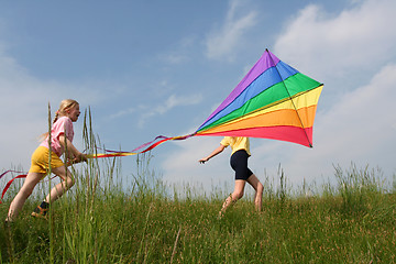 Image showing Flying kite