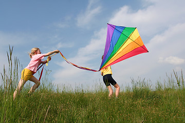 Image showing Flying kite