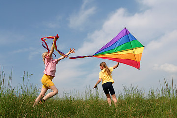 Image showing Flying kite