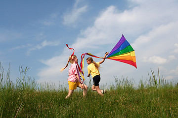 Image showing Flying kite