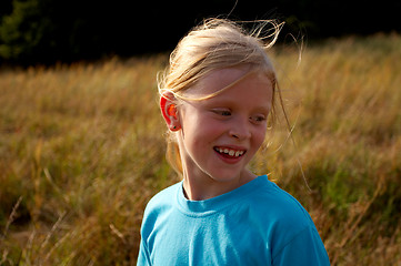 Image showing Girl on a meadow